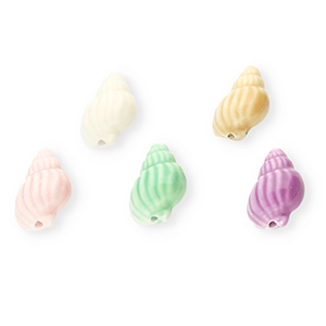 Perlen Keramik Muschel Multicolour