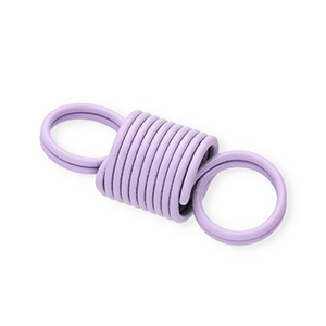 Farbiges Zubeh&ouml;r Schmuckverbinder Stahlfeder Light purple