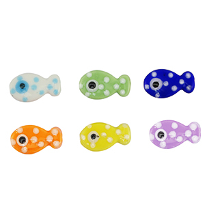 Perlen Keramik Fisch Multicolour