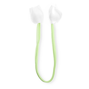 Statement-Anh&auml;nger Tulpe shiny Light green- white