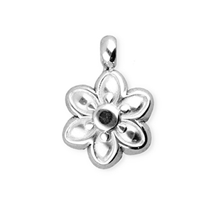 BY31&reg; Stainless Steel - Rostfrei Stahl Anh&auml;nger Blume Silver