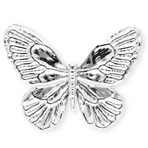 Stainless Steel - Rostfrei Stahl Statement Broschen Schmetterling Silver