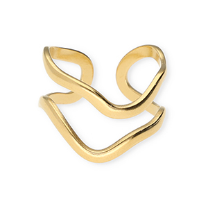 Ringe aus Stainless Steel - Rostfreiem Stahl Gold
