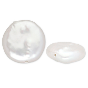 TQ S&uuml;sswasserperlen Flach Rund Natural white