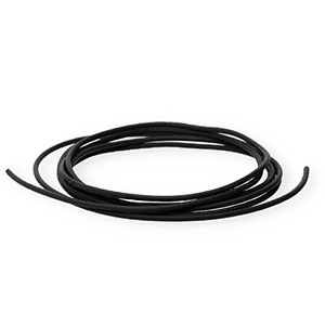 DQ Leder rund 1&nbsp;mm Black