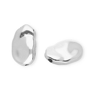 Acrylperlen Irregular Silver
