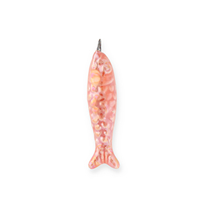 DQ&reg; Griechische Keramik Anh&auml;nger Sardine Coral pink
