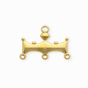 BY31&reg; Rostfreier Edelstahl Schmuckzubeh&ouml;r Zwischenst&uuml;ck Bar mit 4 &Ouml;sen Gold