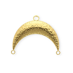 BY31&reg; Rostfreier Edelstahl Schmuckzubeh&ouml;r Zwischenst&uuml;ck Bogen mit 3 &Ouml;sen Gold