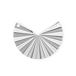 BY31&reg; Rostfreier Edelstahl Schmuckzubeh&ouml;r Zwischenst&uuml;ck L&uuml;fter mit 2 &Ouml;sen Silver