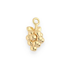 BY31&reg; Eco-brass (nachaltiges Messing) Anh&auml;nger Trauben Gold