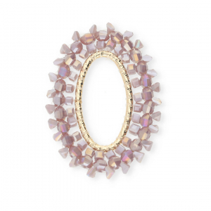 Top Facett Anh&auml;nger Oval Sweet lilac AB-gold