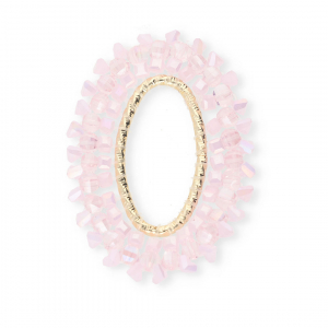 Top Facett Anh&auml;nger Oval Light pink AB-gold