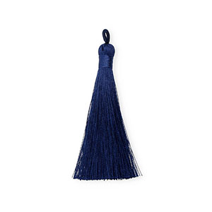 Perlen Quaste 8cm Navy blue