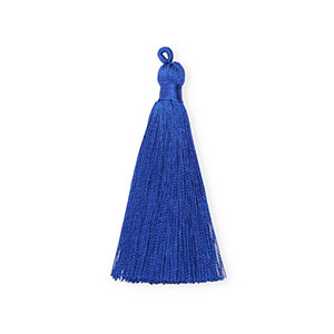 Perlen Quaste 8cm Cobalt blue