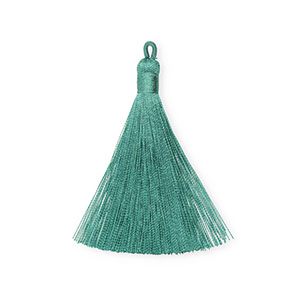 Perlen Quaste 8cm Turquoise
