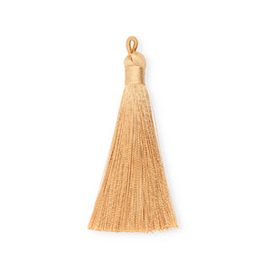 Perlen Quaste 8cm Beige brown
