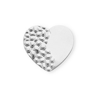 Rostfreier Edelstahl Anh&auml;nger Herz Silver