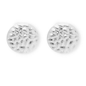 Rostfreier Edelstahl Schmuckzubeh&ouml;r Ohrringe / Ohrstecker Rund mit &Ouml;se Silver