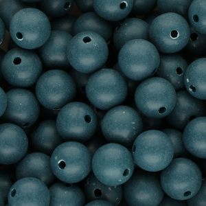 12 mm DQ Acrylperlen Petrol blue