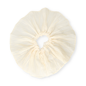 Scrunchie-Stoff Haargummi XL 2-lagig Beige