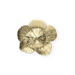 Statement-Anh&auml;nger, Motiv Bl&uuml;te Gold