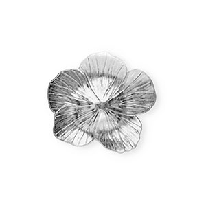 Statement-Anh&auml;nger, Motiv Bl&uuml;te Silver