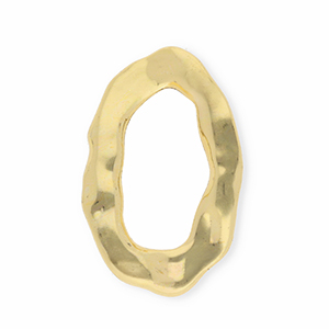 Statement-Anh&auml;nger / Zwischenst&uuml;ck, oval Gold