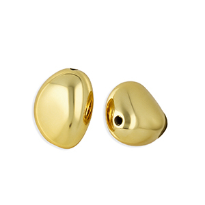 Acrylperlen Oval Gold