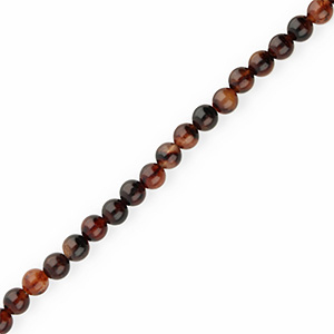 Naturstein Perlen Quarz 8mm Multicolour dark brown