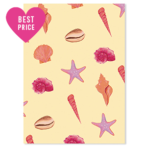 BY31&reg; SchmuckKarten Meeresleben Yellow-pink-purple