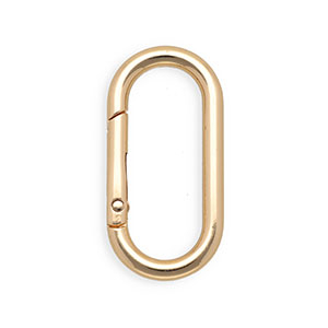 Zubeh&ouml;r f&uuml;r Schl&uuml;sselanh&auml;nger, Karabiner oval Gold