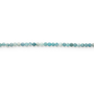 Halbedelstein Perlen rund 8mm Matt Light teal blue