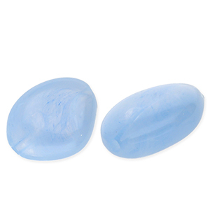 Acrylperlen Irregular Light blue-white marble