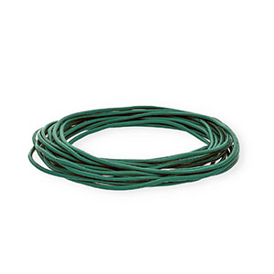 Leder rund 2&nbsp;mm Dark teal green