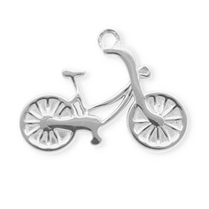 Anh&auml;nger aus rostfreiem Edelstahl, Fahrrad Silver