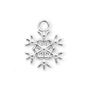 Anh&auml;nger aus rostfreiem Edelstahl, Schneeflocke Silver
