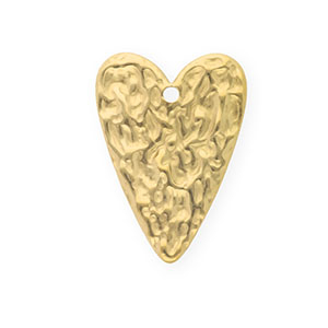 Anh&auml;nger aus rostfreiem Edelstahl, Herz Gold