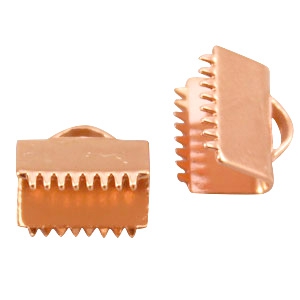DQ Metall Klemmen 10mm Ros&eacute; gold 
