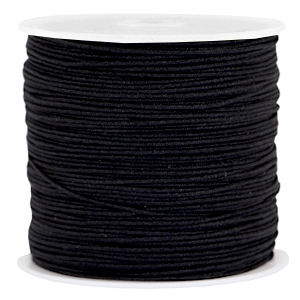 Macram&eacute; band 0.8mm Black