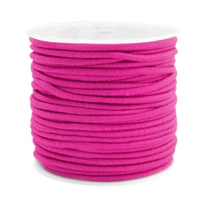 Gef&auml;rbtes Elastikband 2.5mm Fuchsia