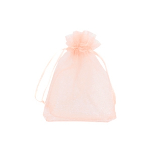 Schmuckbeutel Organza 7x9cm Salmon peach