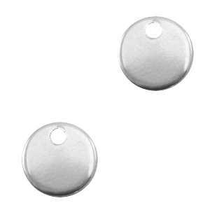 Stainless Steel - Rostfrei Stahl Anh&auml;nger 8mm Silber