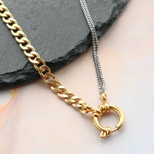 So kombinieren Sie Gold mit Silber in trendigem Schmuck aus Stainless Steel: