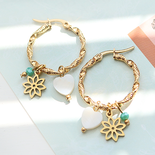 Lassen Sie sich inspirieren und basteln Sie trendige Halsketten und Ohrringe mit Edelstahl-Anh&auml;ngern und Zwischenst&uuml;cken.