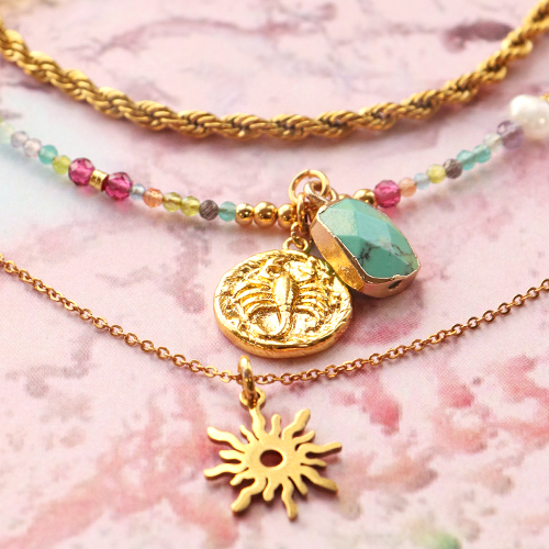 Kreieren Sie stilvolle Halsketten mit facettierten Cat's Eye-Perlen und Anh&auml;ngern