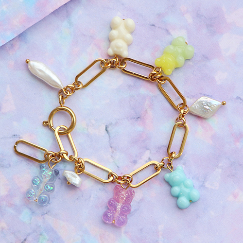 Schmuck entwerfen mit dieser sch&ouml;nen Gummib&auml;rchen-Perlenkollektion