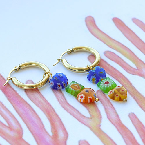 Trendige Schmucksets mit Millefiori-Perlen gestalten