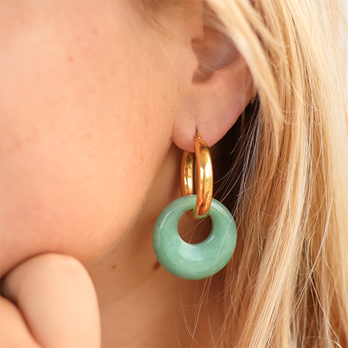 Naturstein-Donuts im Schmuckdesign