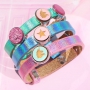 Kinder Inspiration mit Holographic Cuoio Armband und Einhorn Details!